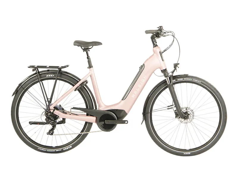 ONE OFF Raleigh Motus Tour Step through 8 Speed Electric Hybrid Bike Large 56cm 2023 in Pink